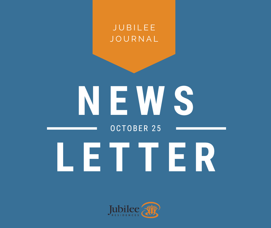 Jubilee Journal, monthly newsletter image for October 2025
