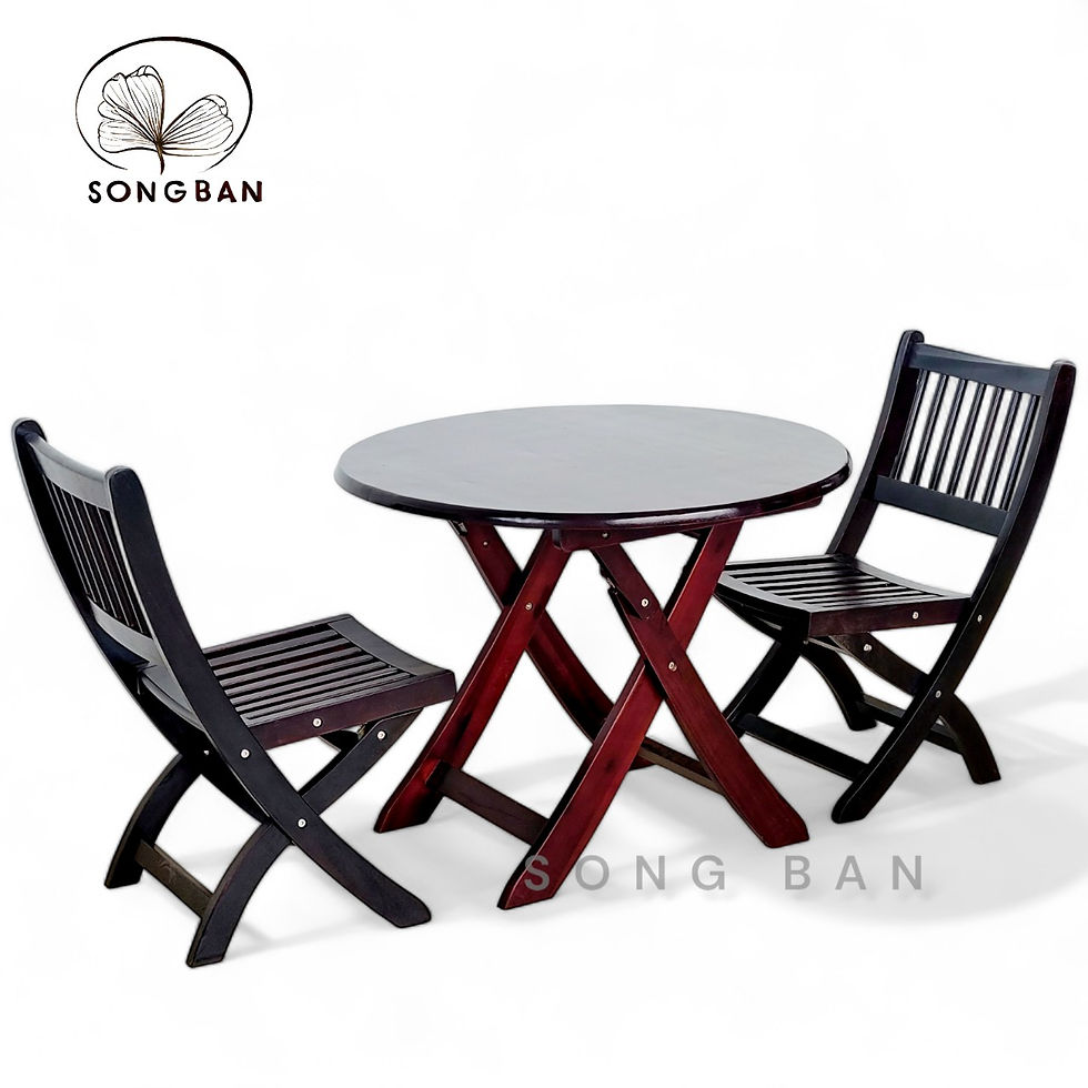 Hình thu nhỏ: Ghế Gỗ Xếp Cao 33cm Nhiều Màu, Ghế Cafe, Ghế Gỗ Thư Giãn Trong Nhà / Ngoài Trời