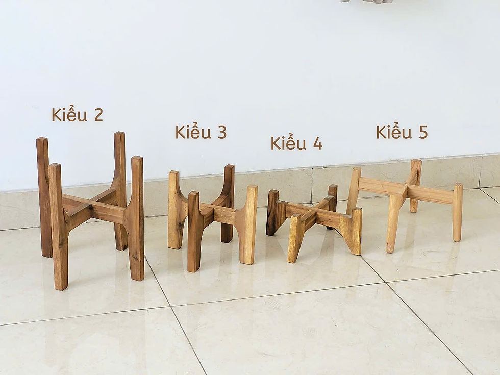 Hình thu nhỏ: Chân Đế Gỗ Để Chậu Cây Decor Trang Trí Trong Nhà Hoặc Ngoài Trời