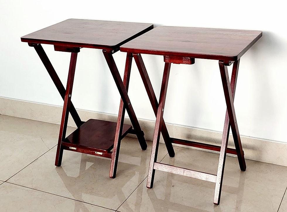 Hình thu nhỏ: Bàn Xếp Ngoài Trời Bằng Gỗ Cao 66cm, Bàn Cafe Ban Công Sân Vườn, Bàn Đa Năng