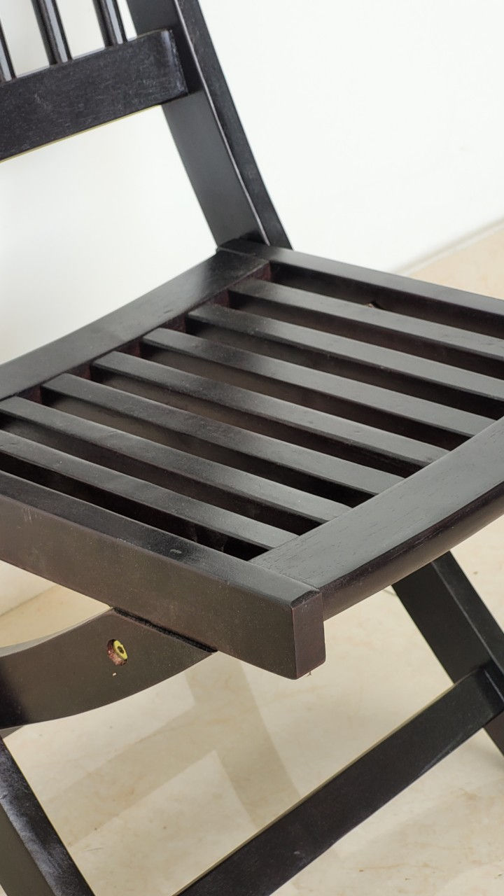 Hình thu nhỏ: Bộ Bàn Tròn Gỗ Xếp 75cm Cao 60cm Trong Nhà Hoặc Ngoài Trời - Hàng VN Xuất Khẩu