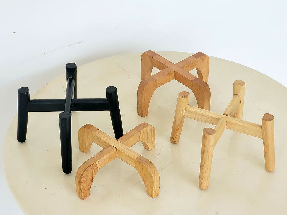 Hình thu nhỏ: Chân Đế Gỗ Mini Để Bàn Decor Trang Trí Để Chậu Cây, Đồ Lưu Niệm