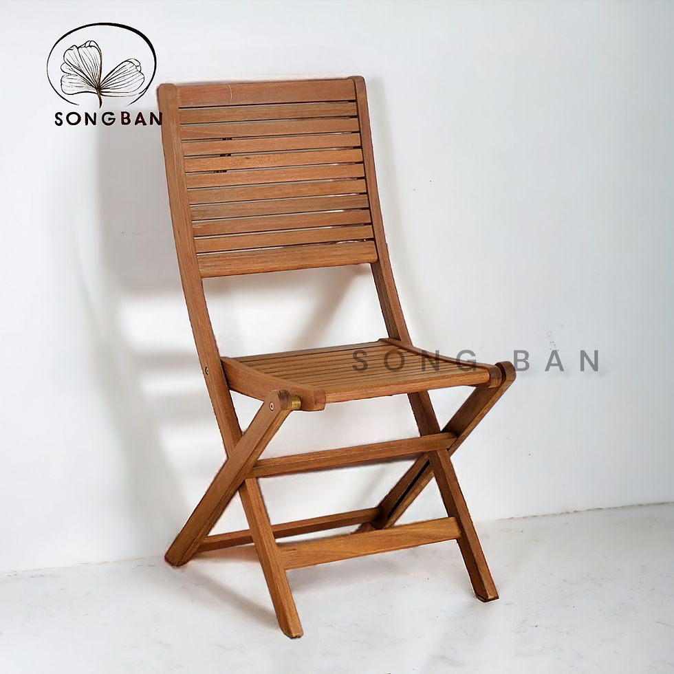 Hình thu nhỏ: Bộ Bàn Ghế Gỗ Kingsbury, Bộ Bàn Ghế Gỗ Bạch Đàn Xếp Gọn Ngoài Trời
