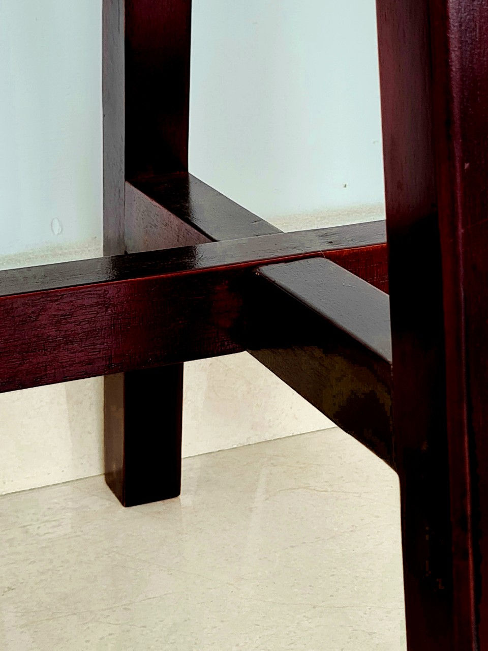 Hình thu nhỏ: Ghế Đôn Gỗ Mặt Tròn Cao 47.5cm, Ghế Cafe Phố Chất Gỗ Dày - Hàng VN Xuất Khẩu