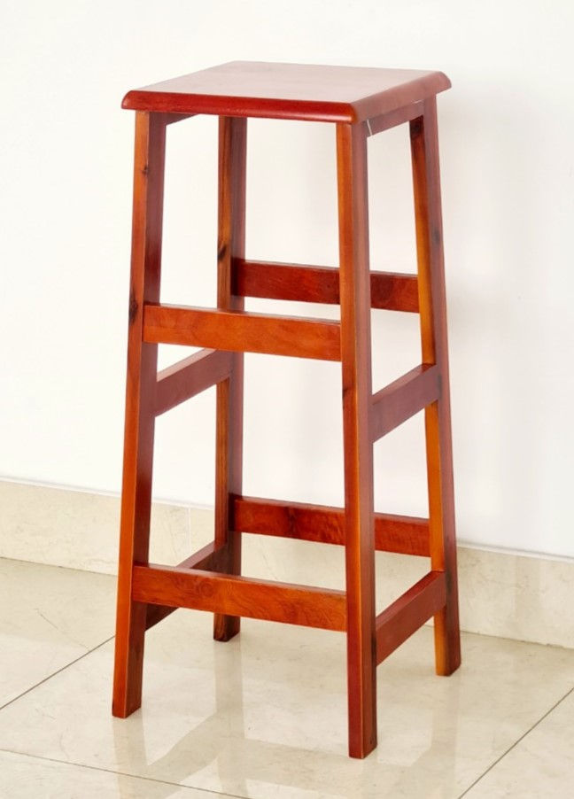 Hình thu nhỏ: Ghế Gỗ Cao 75cm Nhiều Màu Gia Công Tỉ Mỉ, Chất Gỗ Dày - Hàng VN Xuất Khẩu