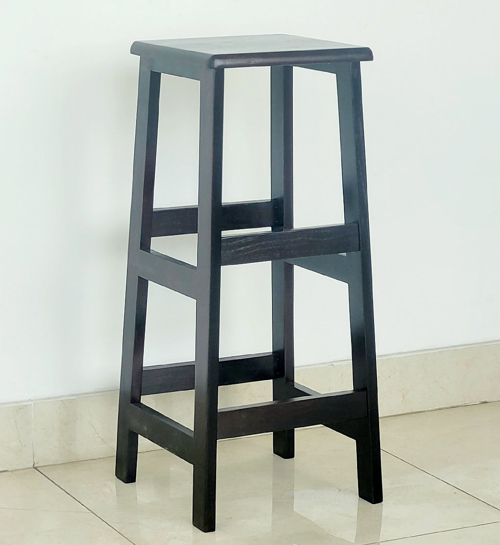 Hình thu nhỏ: Ghế Gỗ Cao 75cm Nhiều Màu Gia Công Tỉ Mỉ, Chất Gỗ Dày - Hàng VN Xuất Khẩu