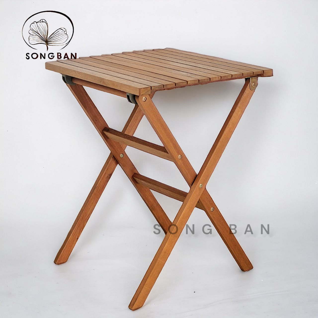 Bàn Gỗ Xếp Kingsbury, Bàn Gỗ Bạch Đàn Xếp Gọn Ngoài Trời - Hàng VN Xuất Khẩu