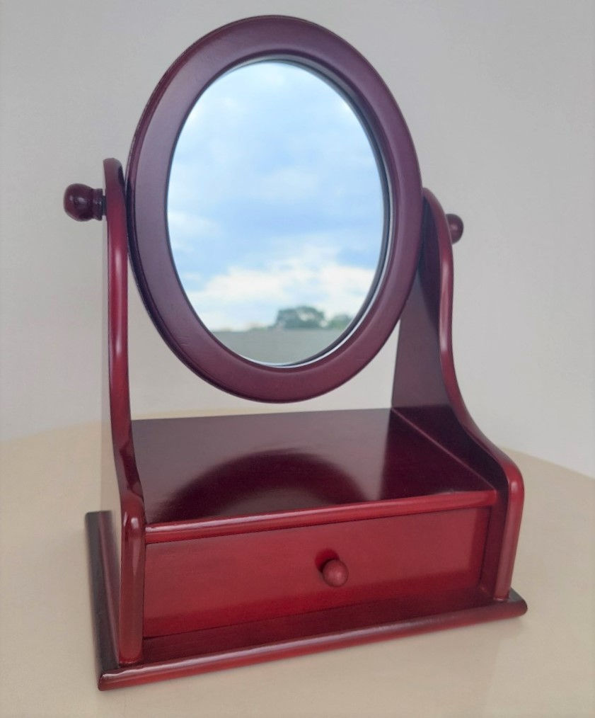 Hình thu nhỏ: Hộp Nữ Trang Gỗ Có Gương Loại Lớn 29x22.5 cm Tinh Tế Sang Trọng