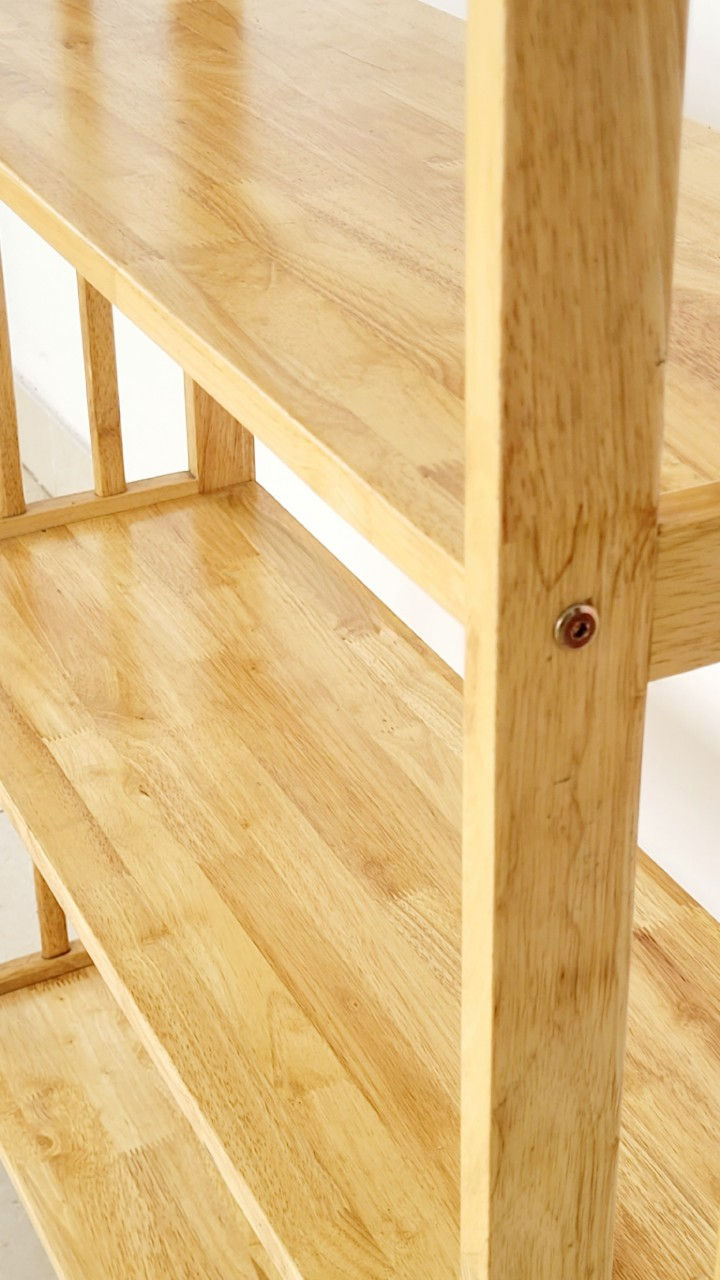 Hình thu nhỏ: Kệ Gỗ Để Hồ Sơ 5 Tầng Ngang 80cm Cao 1m6/1m8, Kệ Sách, Kệ Gỗ Cao Su Đa Năng