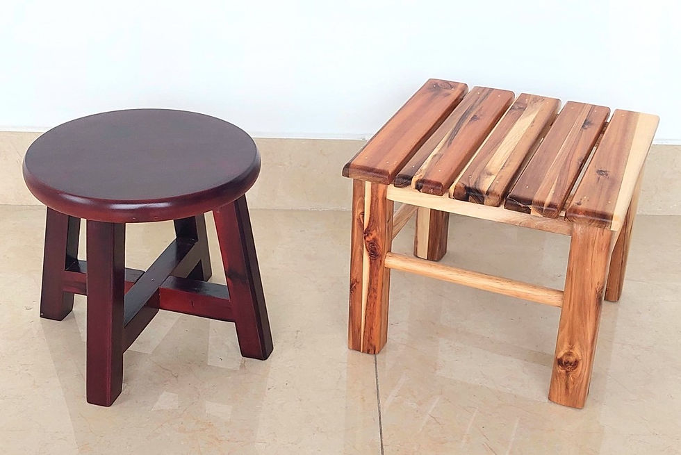 Hình thu nhỏ: Ghế Đôn Gỗ Vuông Cao 24.5cm, Ghế Cafe Phố - Hàng VN Xuất Khẩu