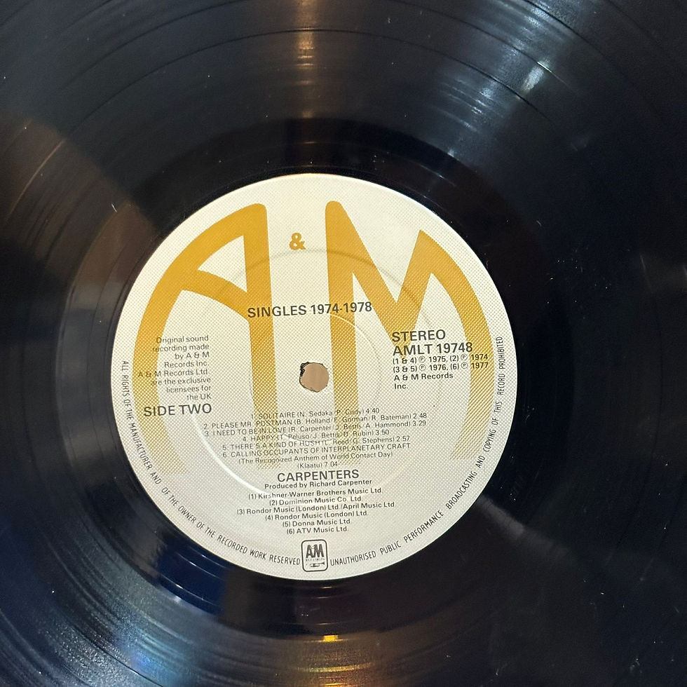 Thumbnail: Carpenters – Singles 1974-1978 – 12" Vinyl - VG+/VG+