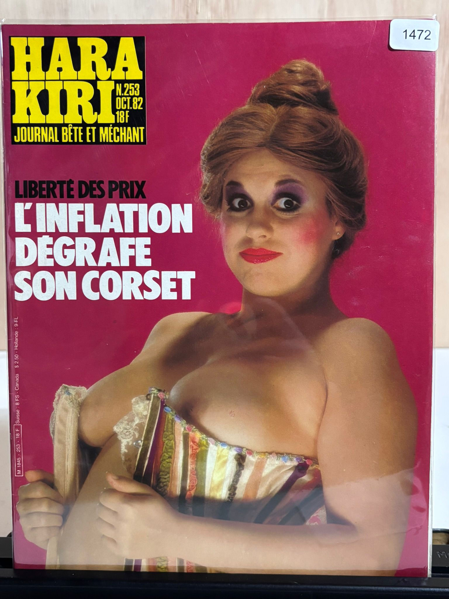 Hara Kiri Magazine - No. 253 - L’Inflation Dégrafe Son Corset - French 1982