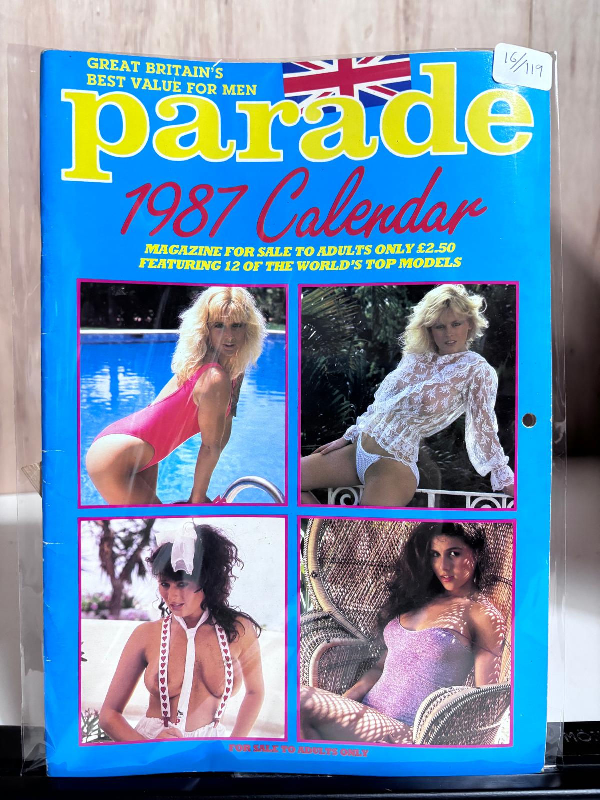 Parade British Adult Magazine 1987 Calendar Special Issue