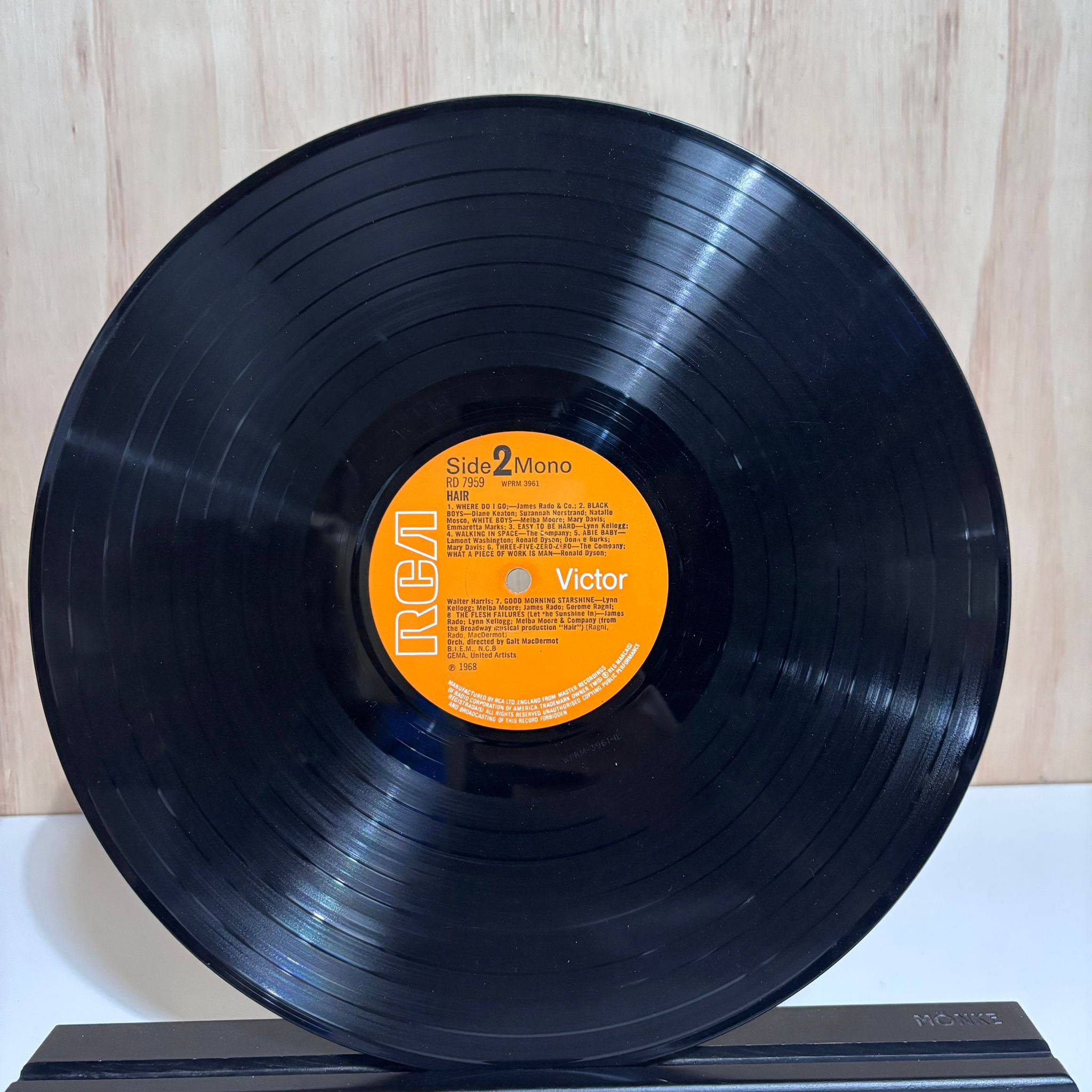 Hair – Original Broadway Cast Recording 1968 12" Vinyl - VG+/VG+