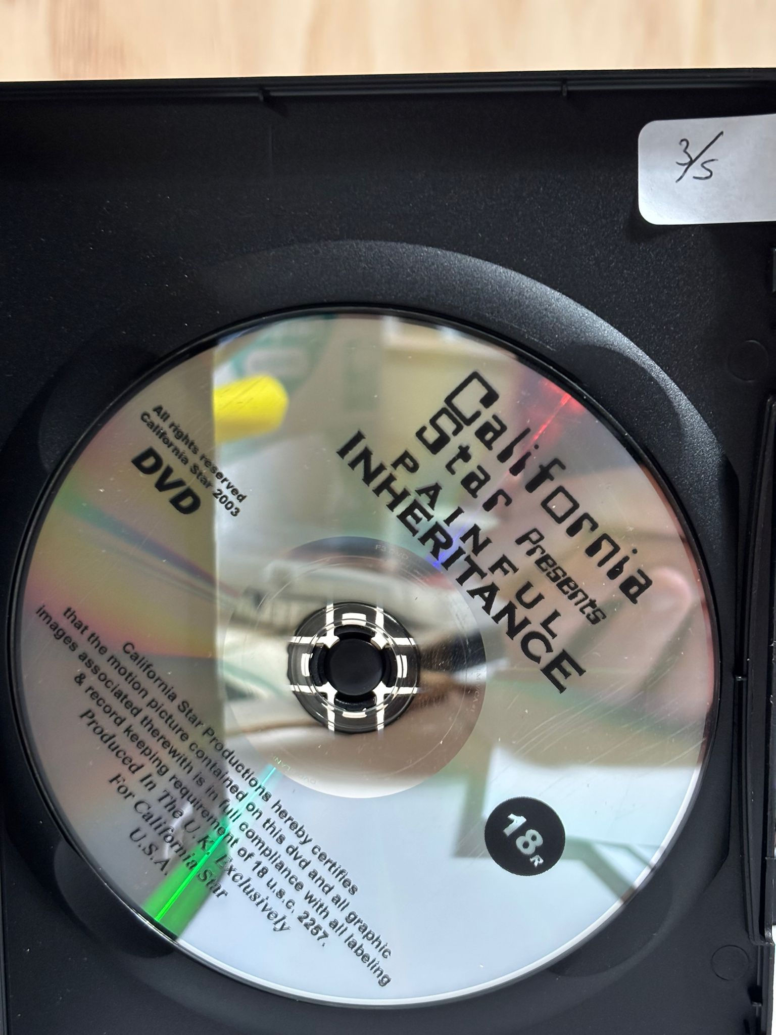 Painful Inheritance California Star 2003 DVD