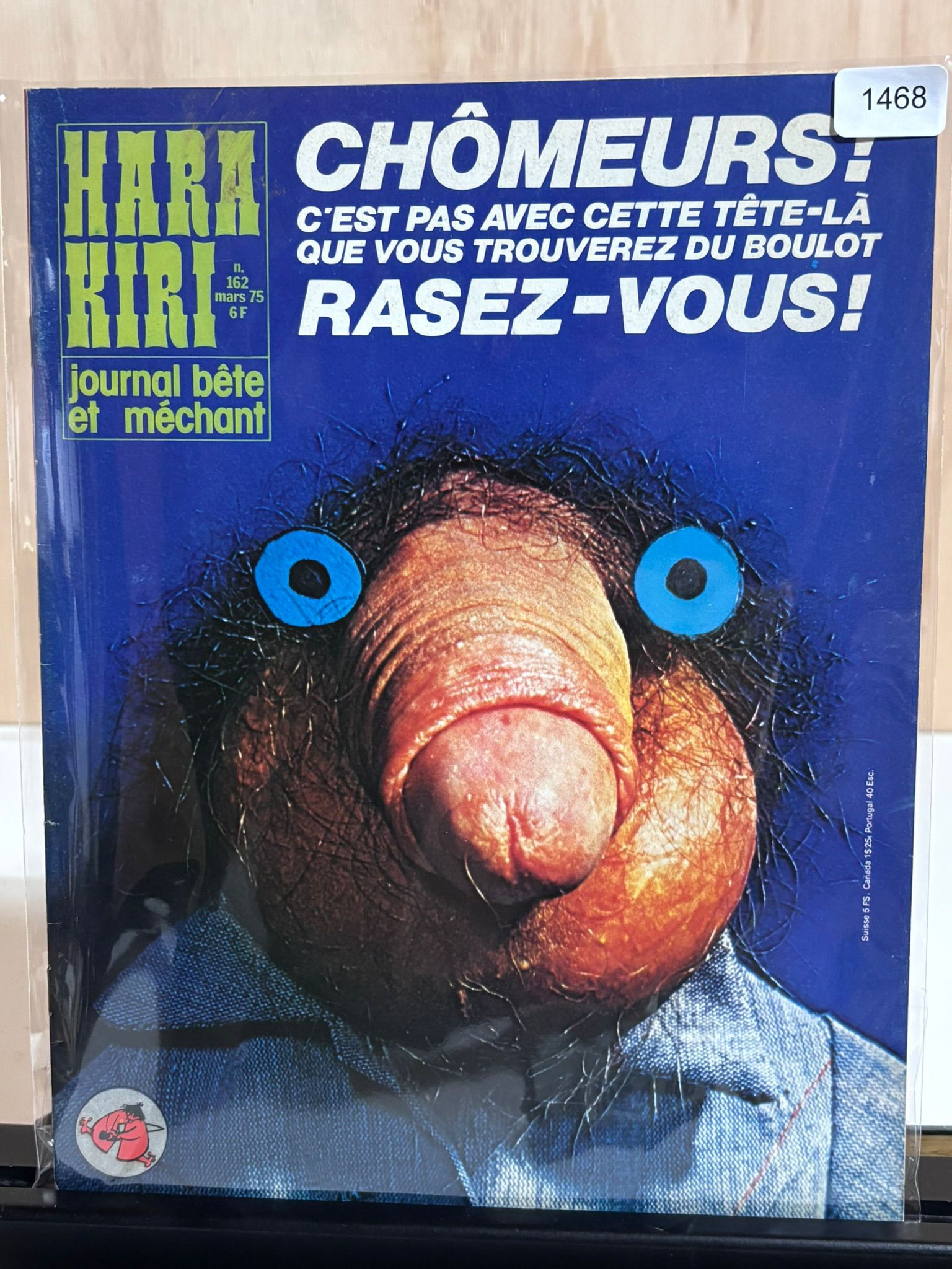 Hara Kiri Magazine - No. 162 - Mars Chômeurs Rasez-Vous - French extreme Satire