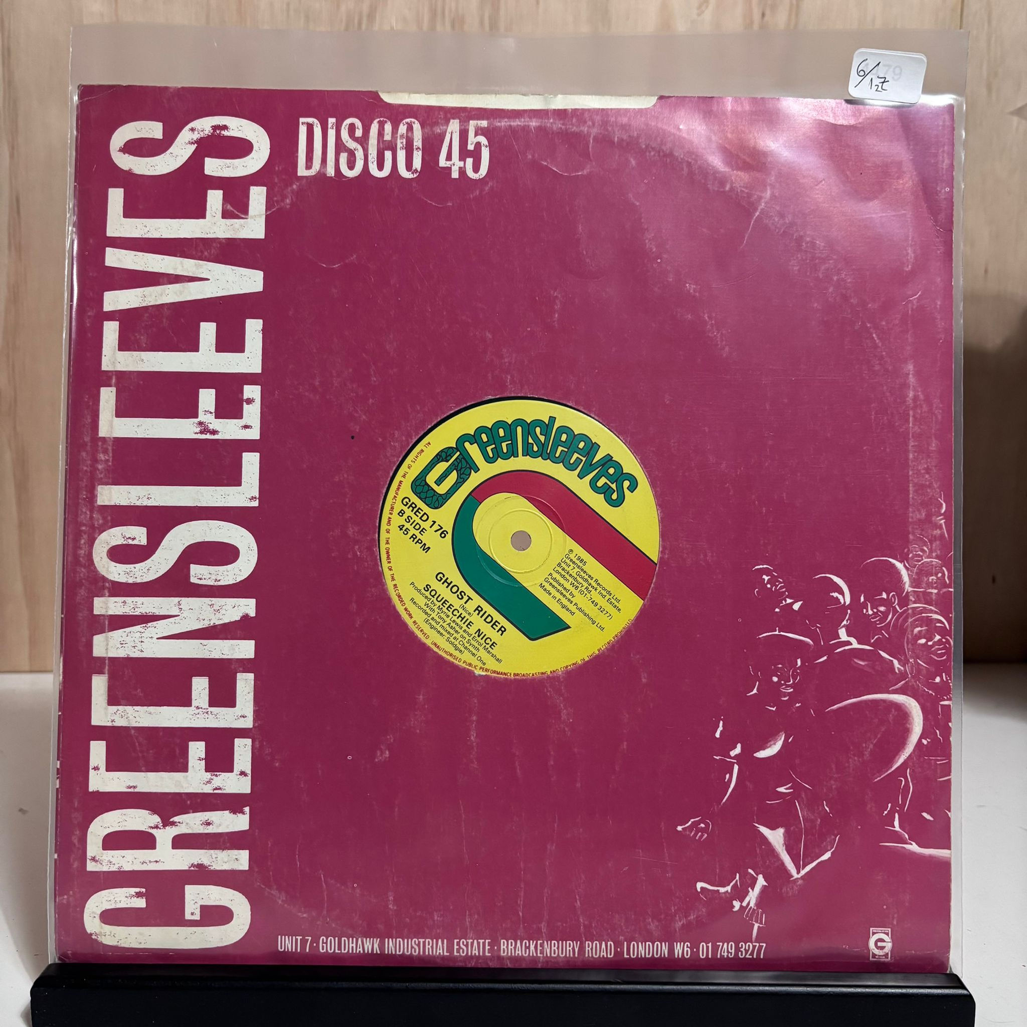 Squeechie Nice Ghost Rider 1985 12” Vinyl - VG+/VG+