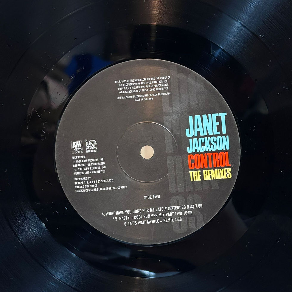 Thumbnail: Janet Jackson - Control The Remixes 1987 12” Vinyl - VG+/VG+
