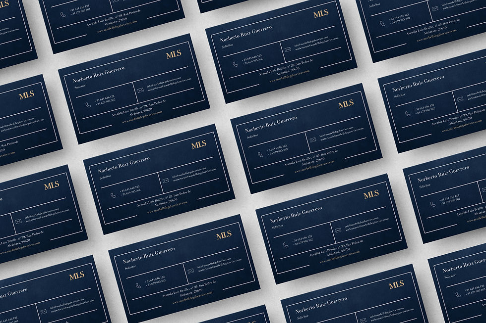 Marbella Legal Services Visit Cards
