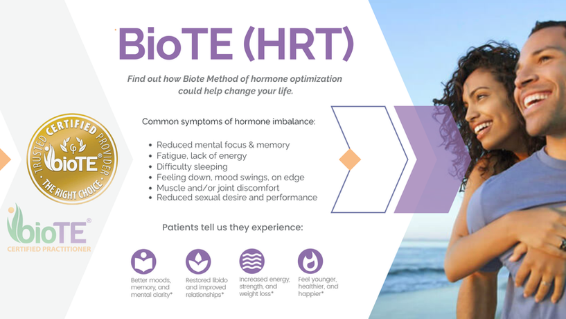 BioTE hormone replacement therapy pellet treatment for men and women