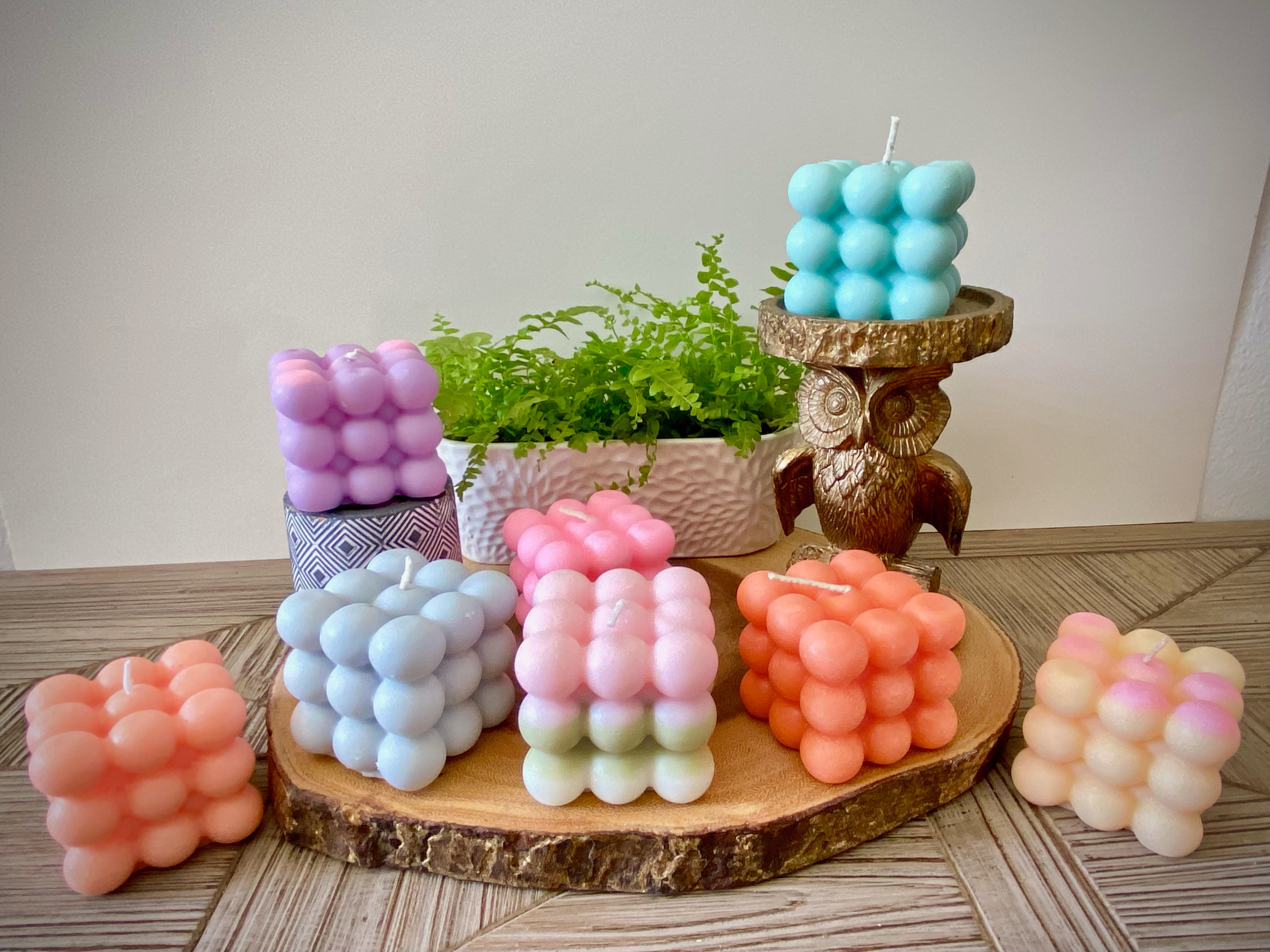 Bubble Cube Candle