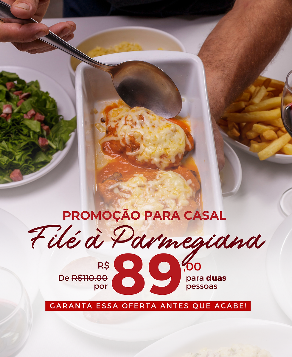 Filé à Parmegiana para 2 Pessoas