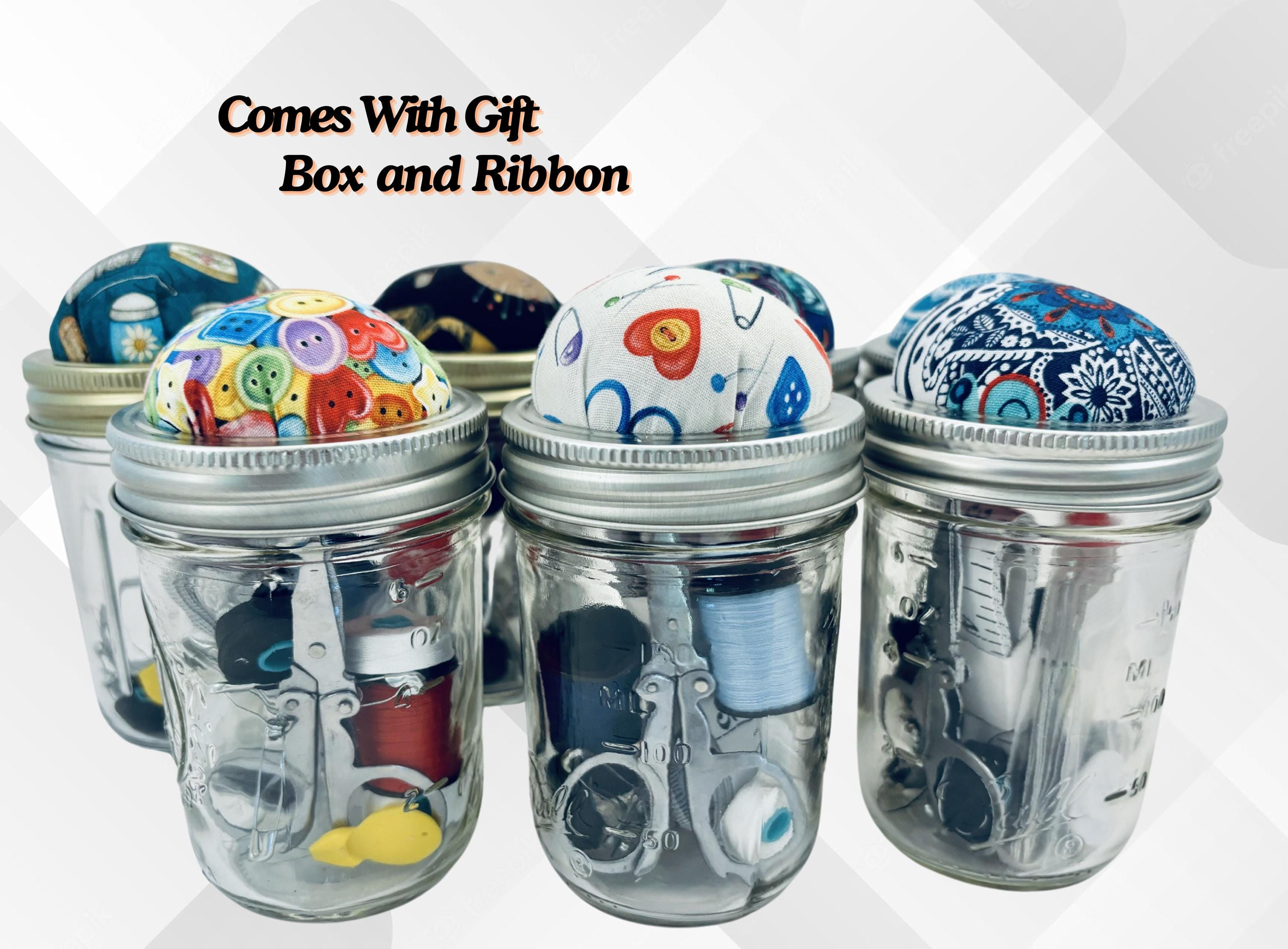 Mason Jar Sewing Kit - Practical Gift for Sewing Enthusiasts