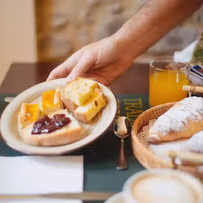 Bread with jams