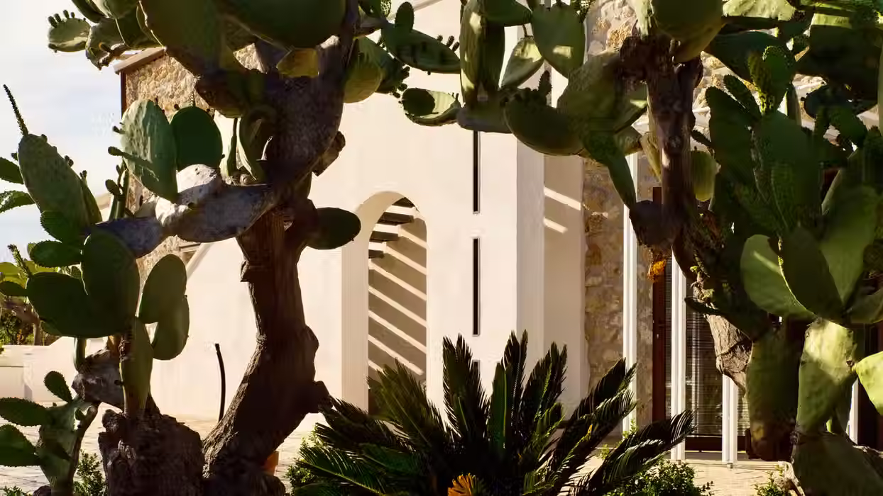 White Sicilian walls