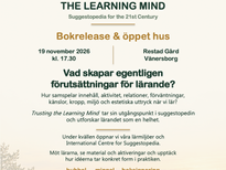 Invitasjon til boklansering på Restad gård i Sverige.