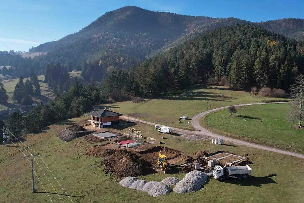 Výstavba štyroch rodinných domov na Gejdáku nad Ružomberkom
