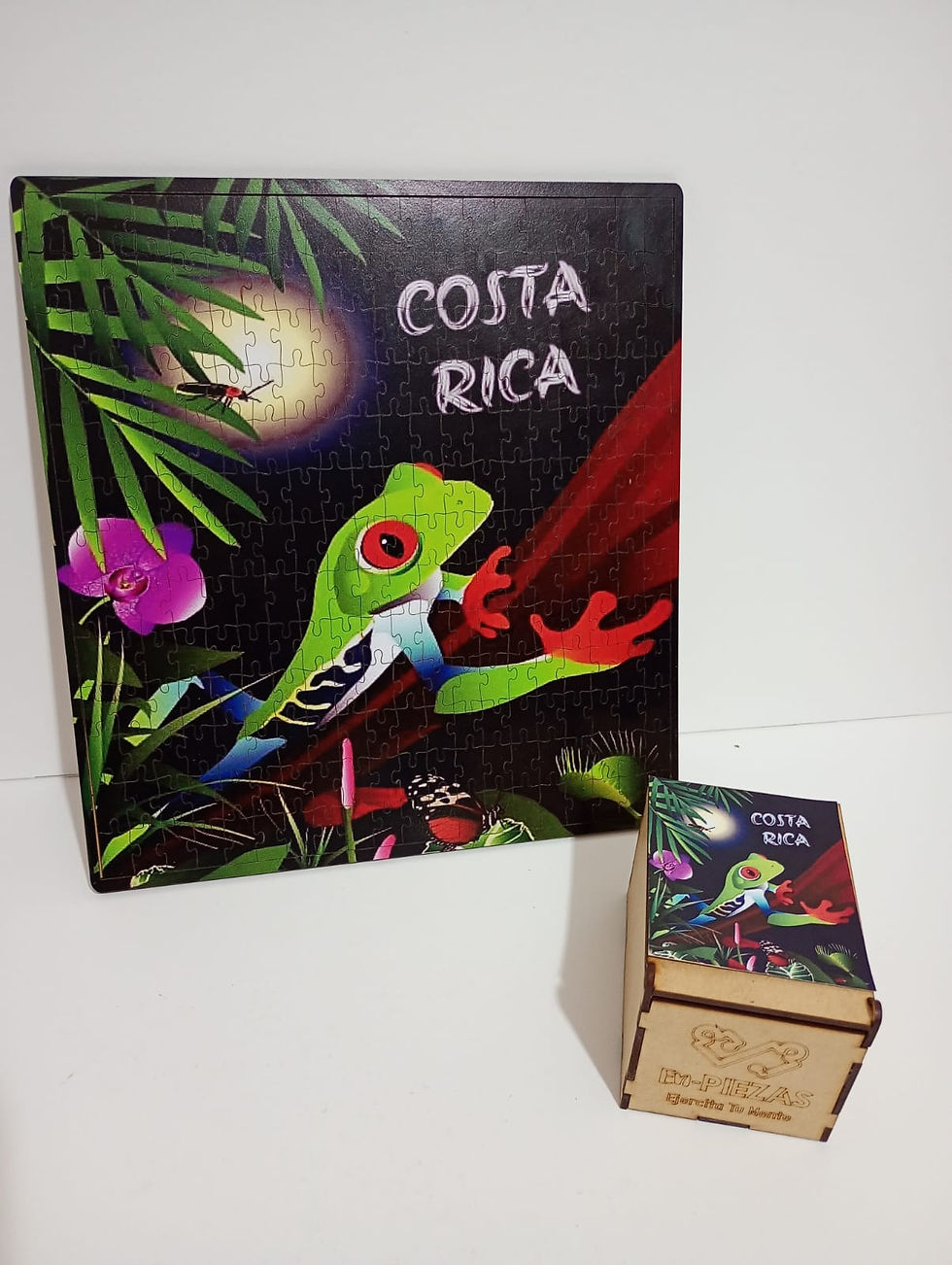 Rana con Luna (Madera - 100 piezas)