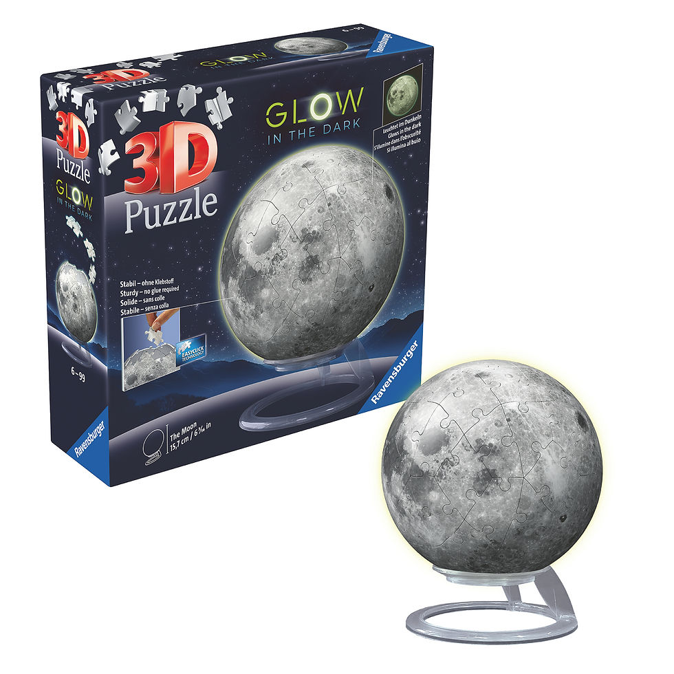 Miniatura: 3D Glow-in-the-Dark The Moon (72 piezas)