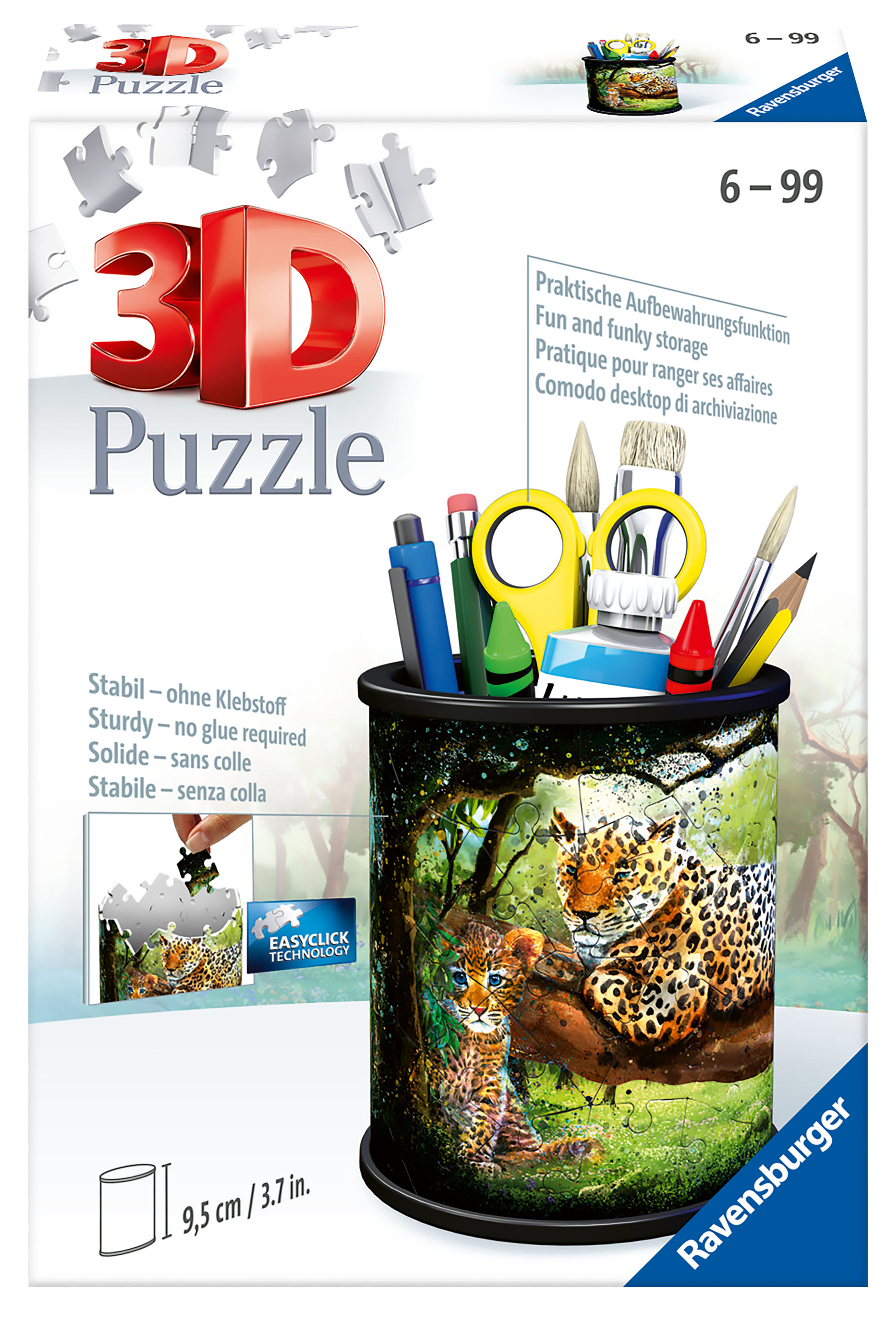 3D Pencil Cup Big Cats