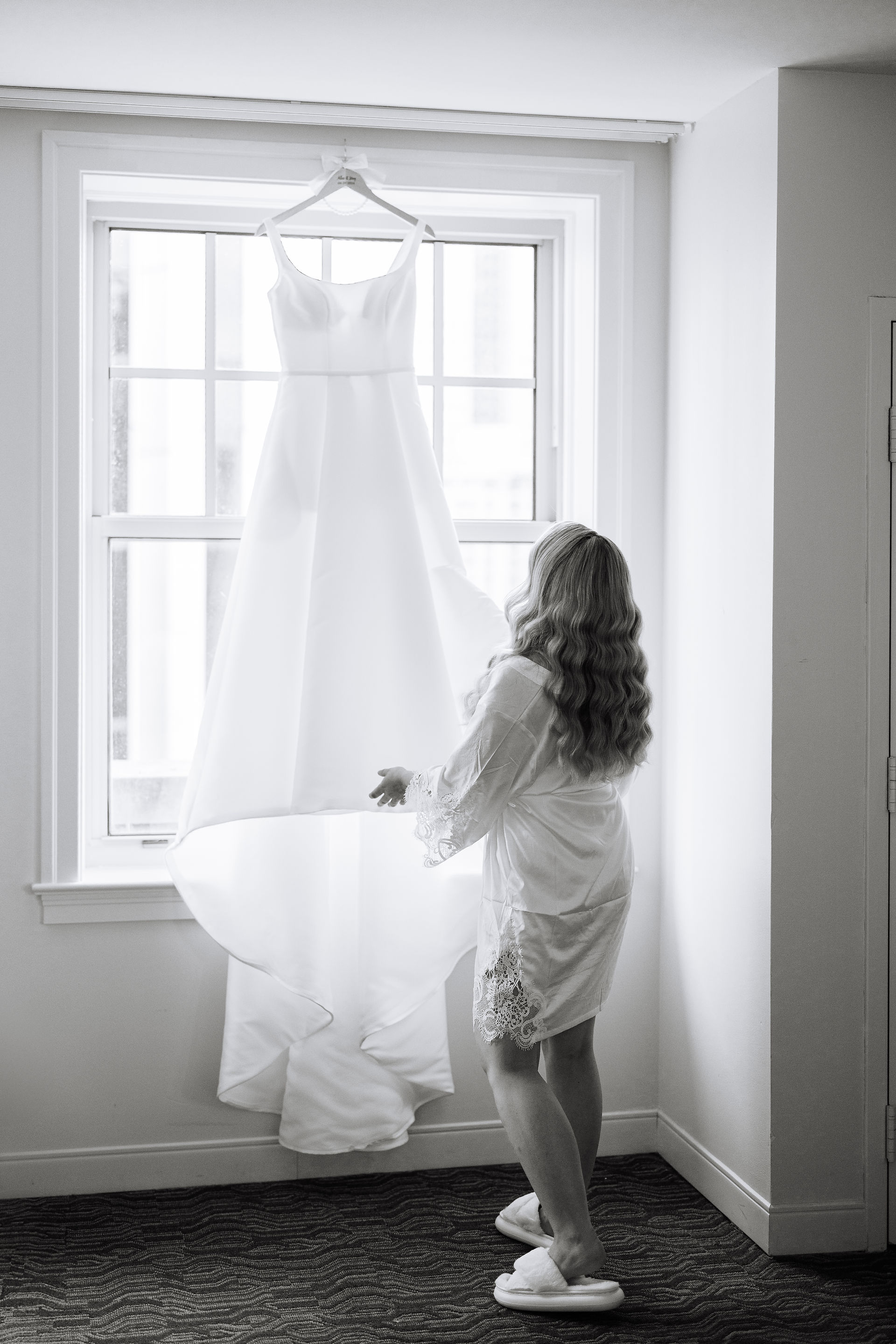 Behind-the-scenes look at a wedding photographer documenting a ceremony