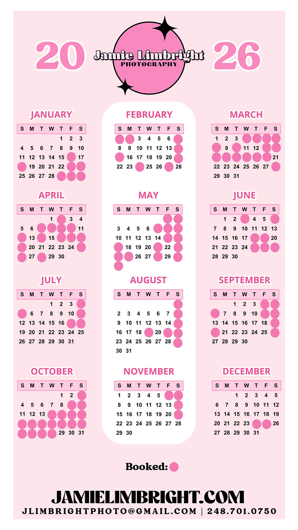 Screenshot of my upcoming availability calendar showing open time slots for booking meetings or appointments.