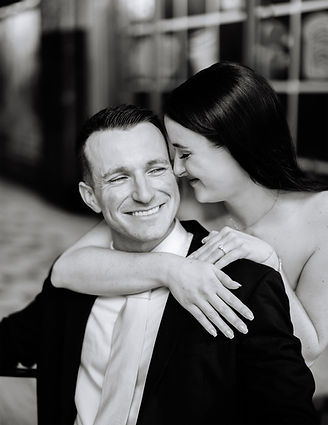 candid engagement photo from session in detroit michigan