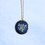 Thumbnail: Crown Gold and Navy Pressed Flower Necklace