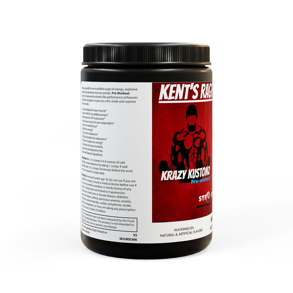 Thumbnail: Krazy Kustomz Pre-Workout "Kent's Rage"  (300g, 10.58oz)