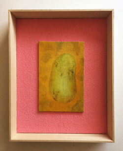 Banana bean, 2017, olio su cartone intelaiato, 21x26cm, prezzo 600 euro