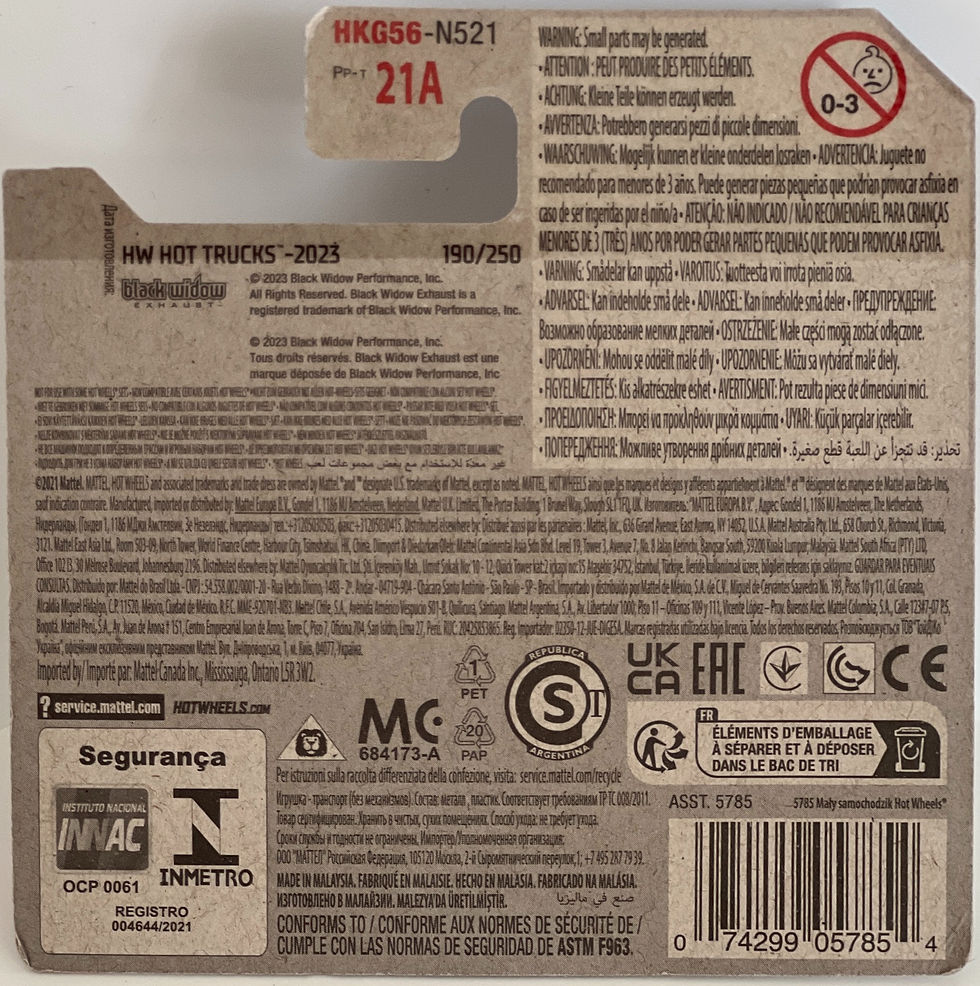 Hot Wheels Limited Grip HW Hot Trucks 1/64th Diecast Model Car