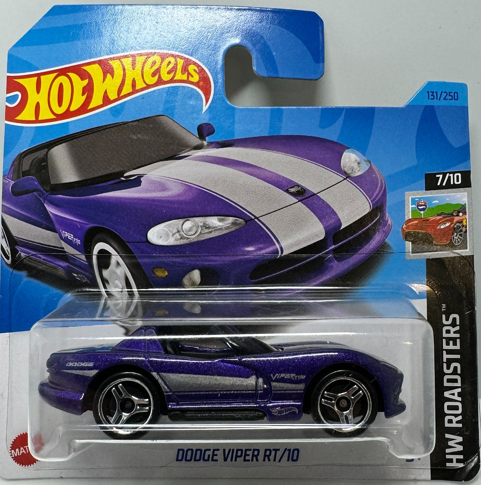 Hot Wheels ROADSTER Dodge Viper RT/10 PURPLE 7/10 1/64th Scale Model