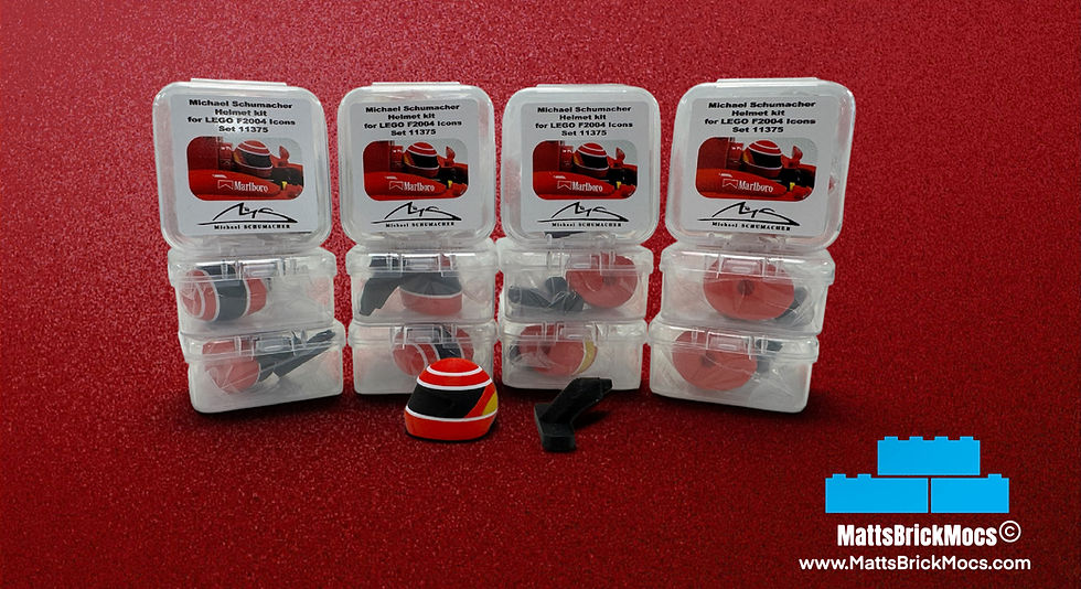 Thumbnail: F1 Helmet Kits For LEGO ICONS Sets Michael Schumacher
