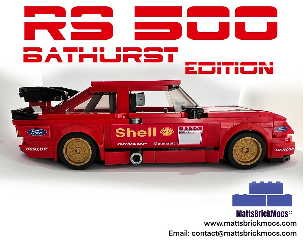 RS500 Bathurst Shell Red Instructions Side View