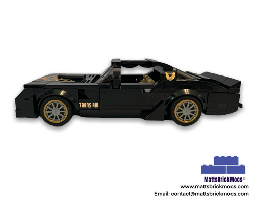 Lego MOC-1977 Pontiac Firebird stud-Custom Model-PDF Instruction