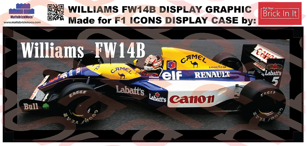 Thumbnail: F1 Williams FW14b Background Graphics For LEGO and MOC Display Cases