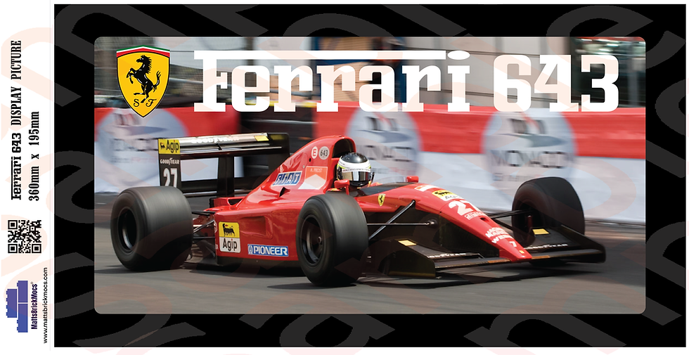 Thumbnail: Formula1 Display Pictures To Fit IKEA's SKUFFEN BOX DISPLAY FERRARI 643