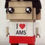 Thumbnail: I Love AMS Sticker For Brickheadz set 6315025-1 AMS