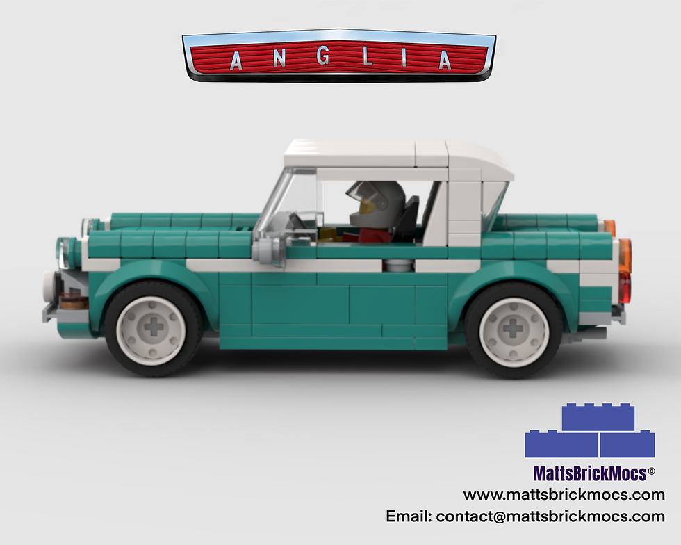 Thumbnail: Ford Angila Lego Instructions Turquoise Side View
