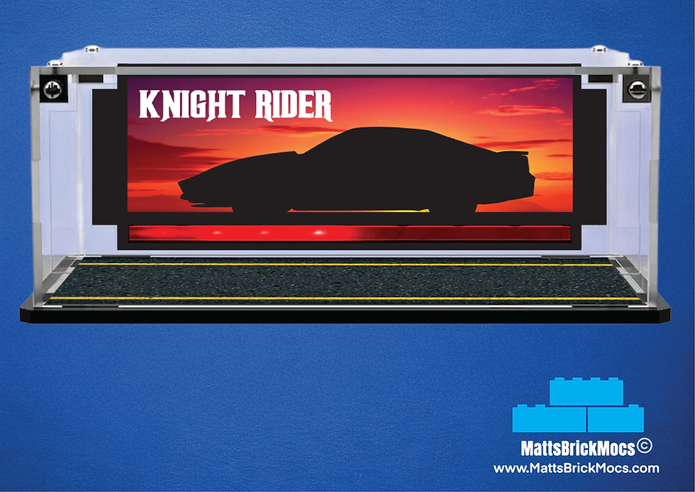 Thumbnail: LEGO Speed Champion Display Case and Graphic Options Knight Rider